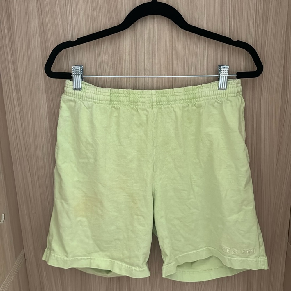 Palo santo lime green shorts o/s